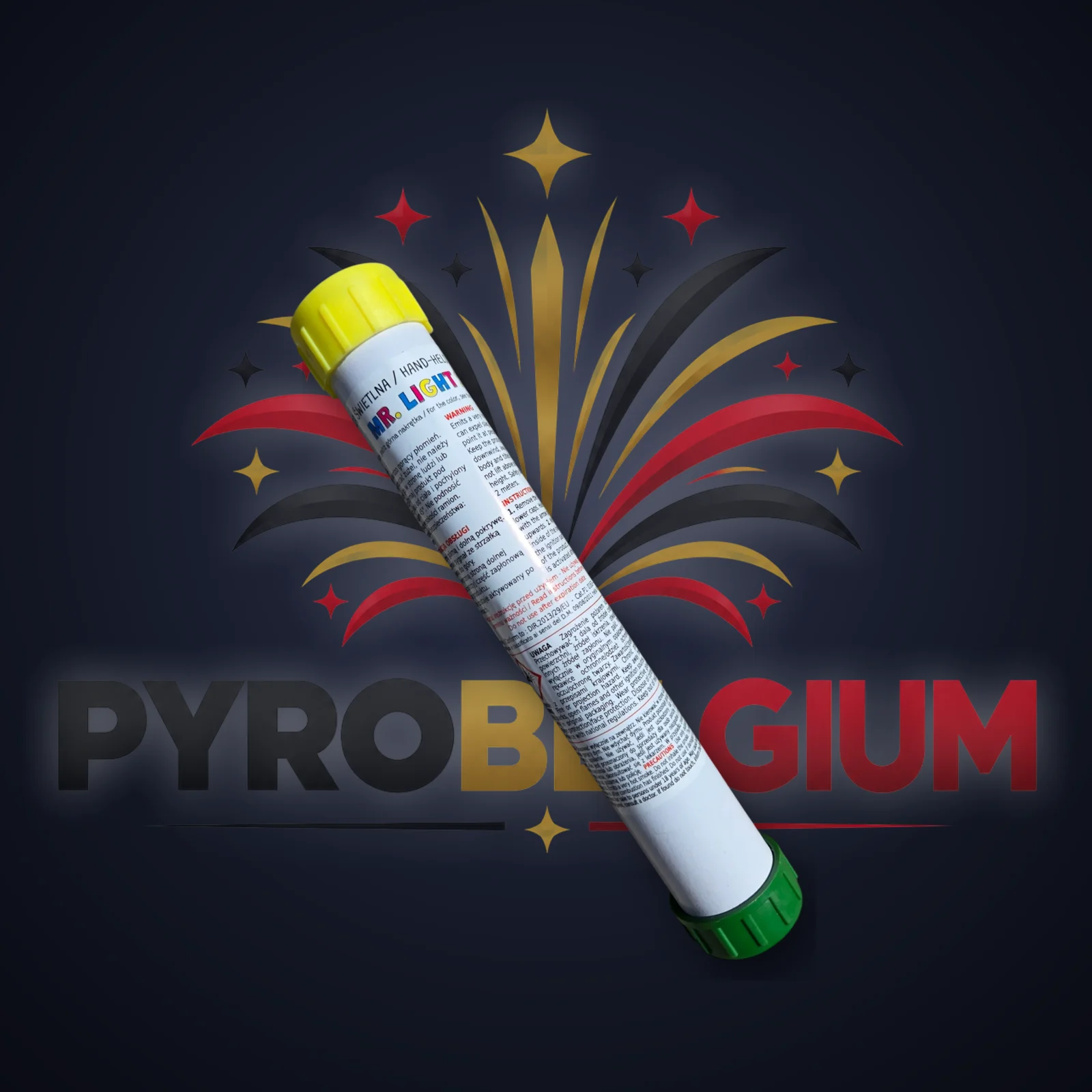 Mr. Light 1 — Jaune — PyroBelgium