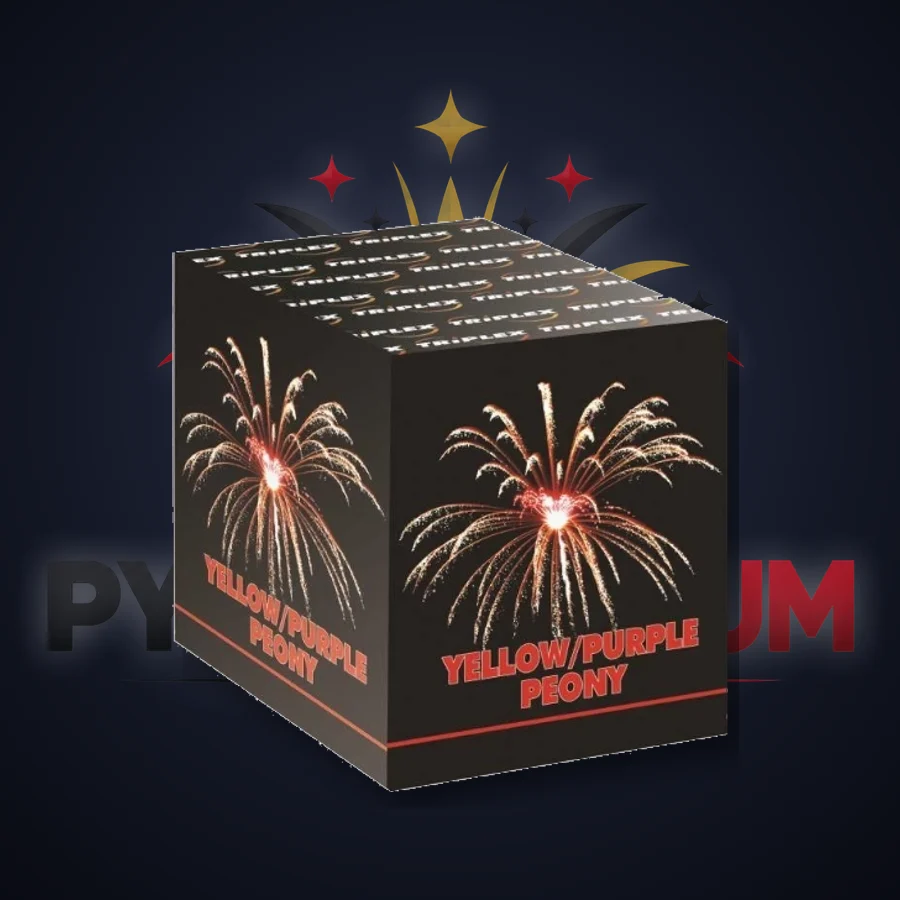 Yellow/Purple Peony TXB821 — PyroBelgium